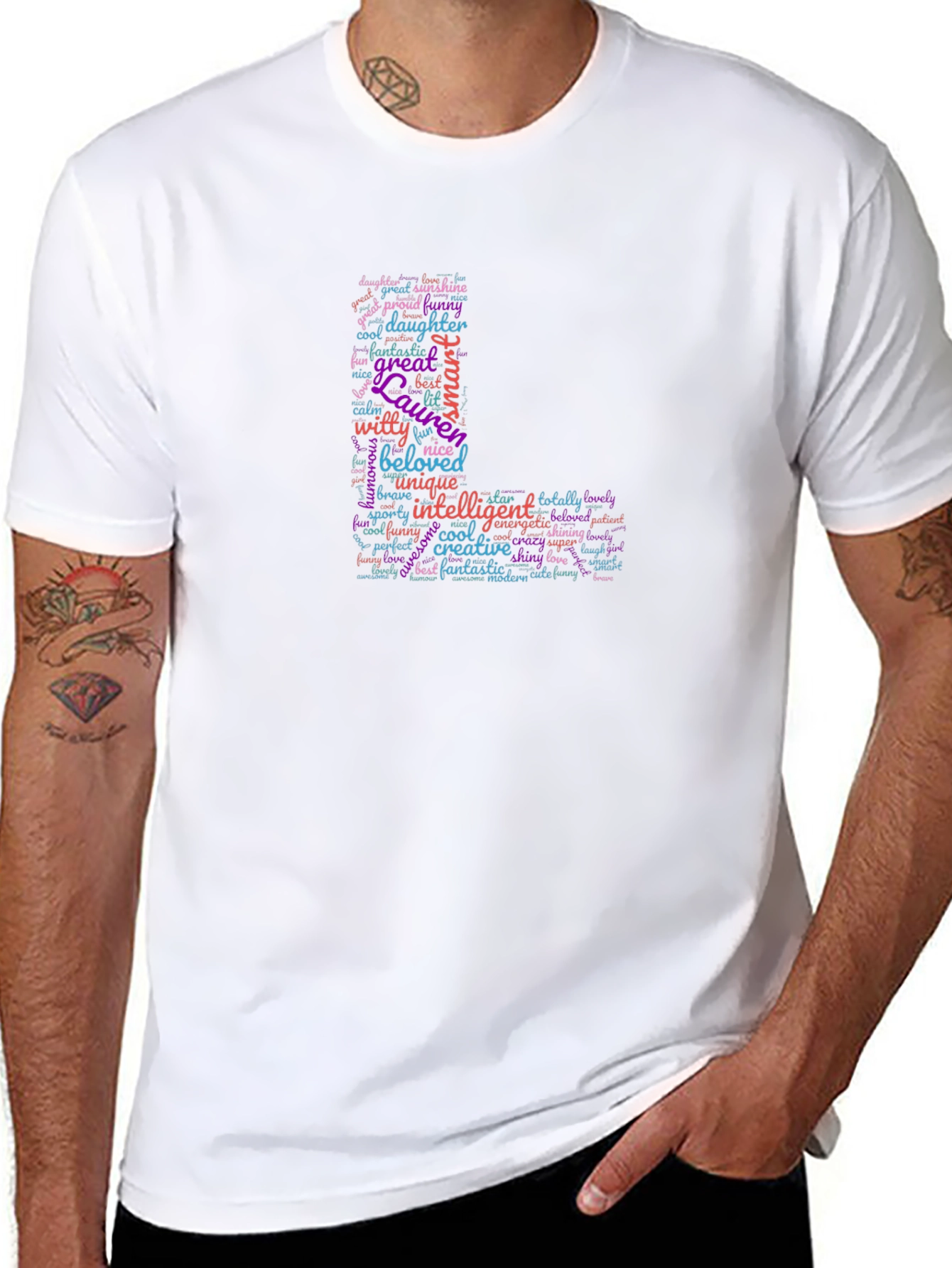 Lauren Word Art Personalized T-Shirt