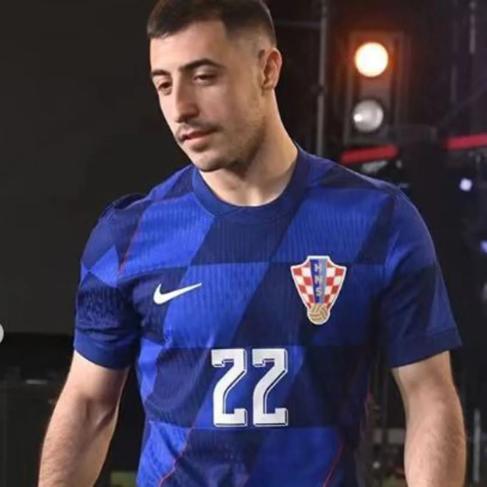 2024/25 Croatia 1:1 Quality Away Fans Soccer Jersey Detail 3