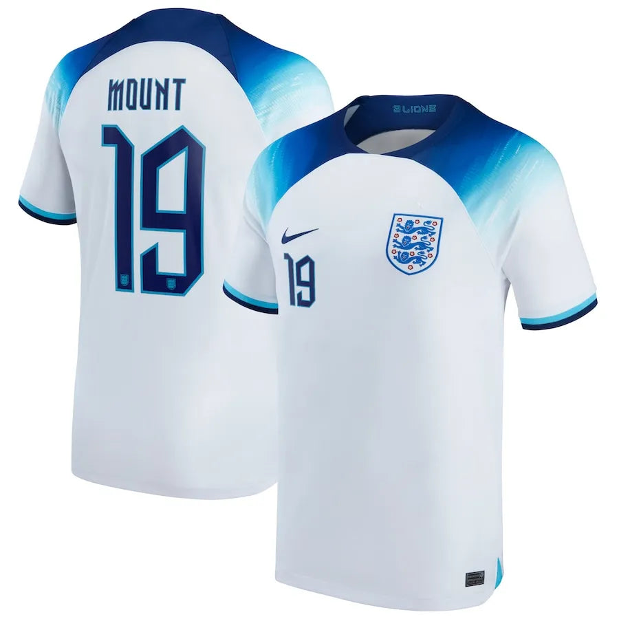 2022/23 England Home White Women Soccer Jersey Back
