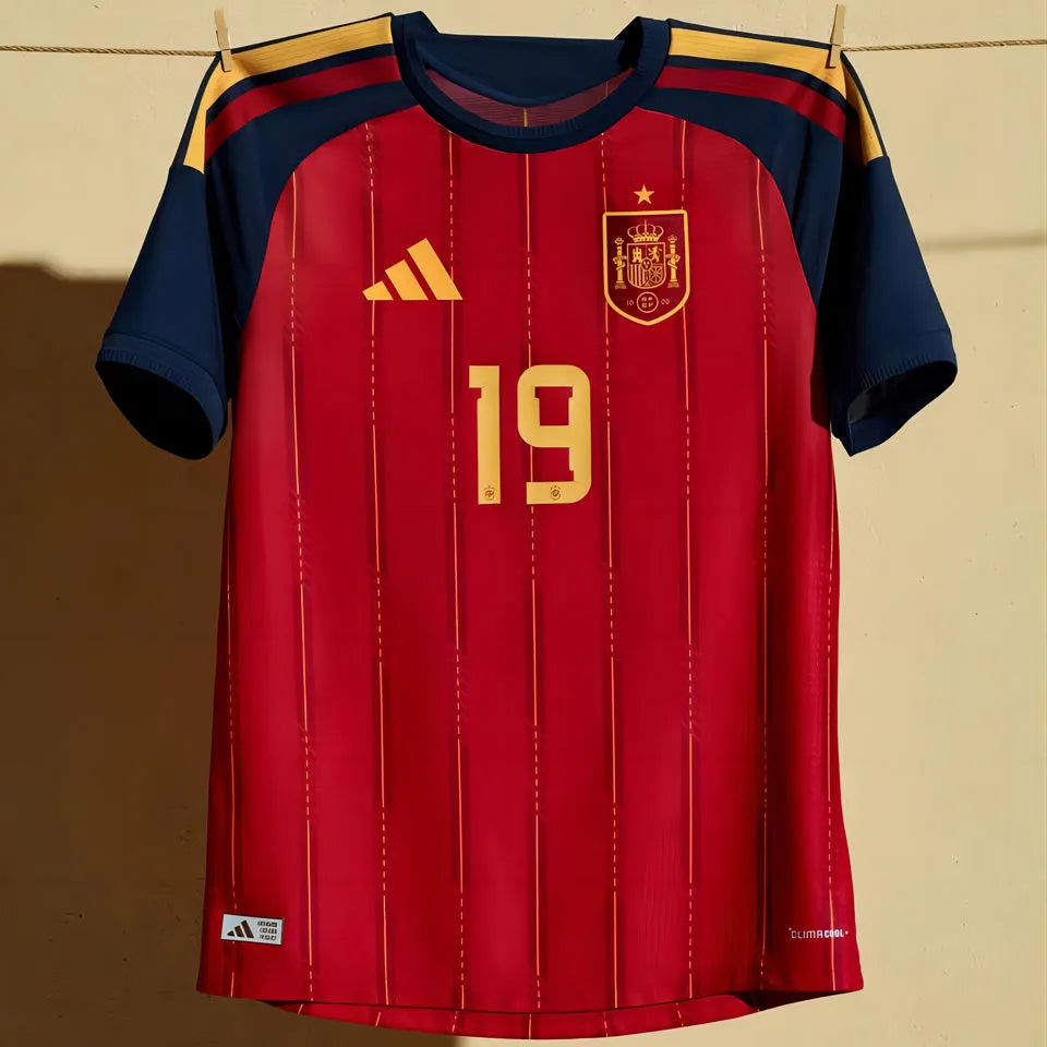2026/27 Spain Home Red Women Soccer Jersey 女 Detail 4
