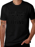 Id Rather Be Flying Drone Graphic Tee - Black
