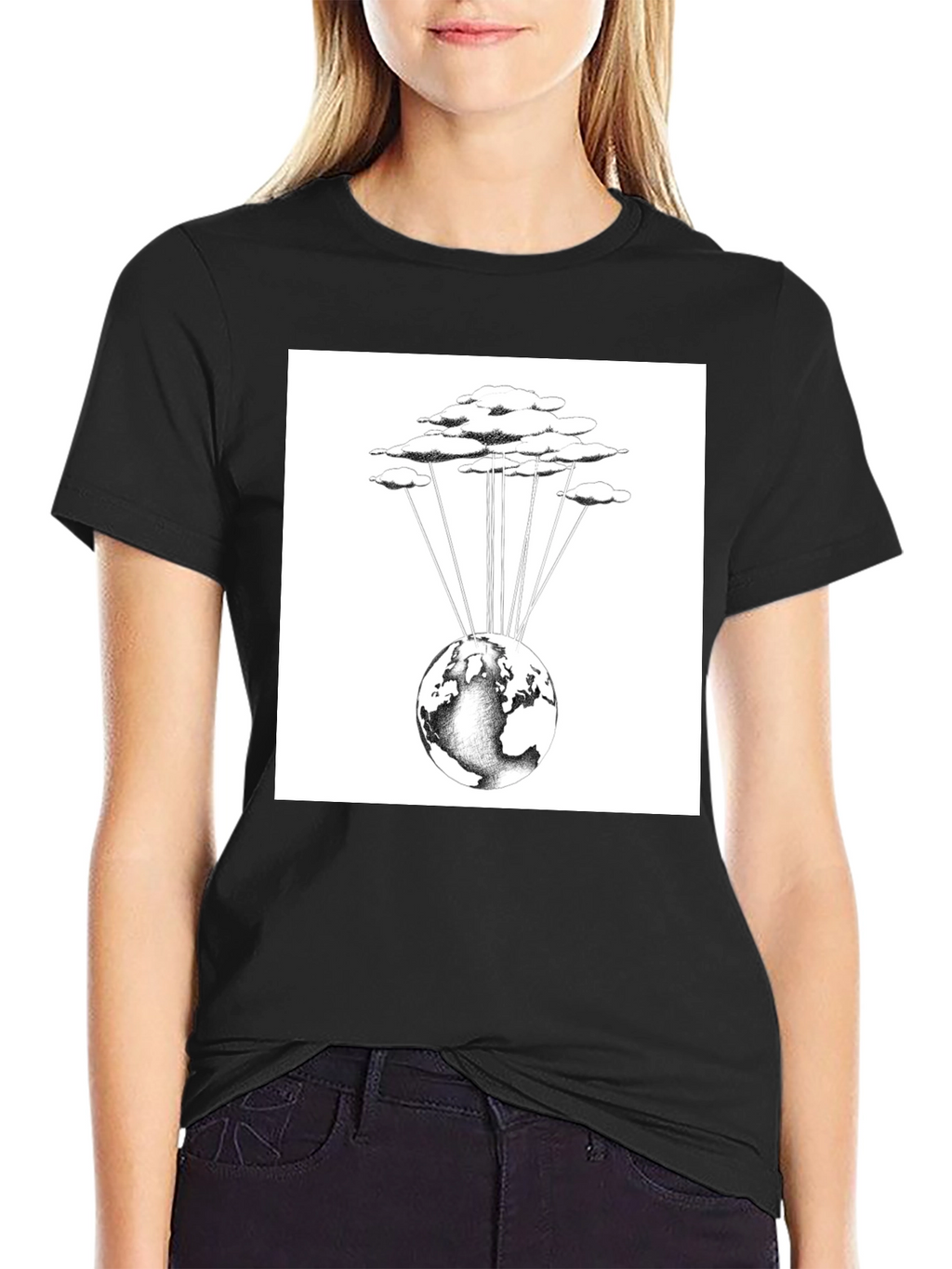Cloud-Connected World Graphic Tee