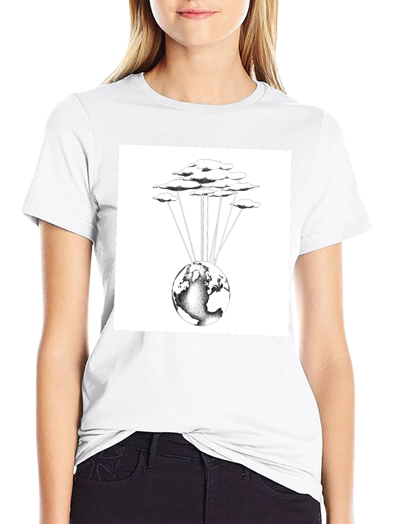 Cloud-Connected World Graphic Tee