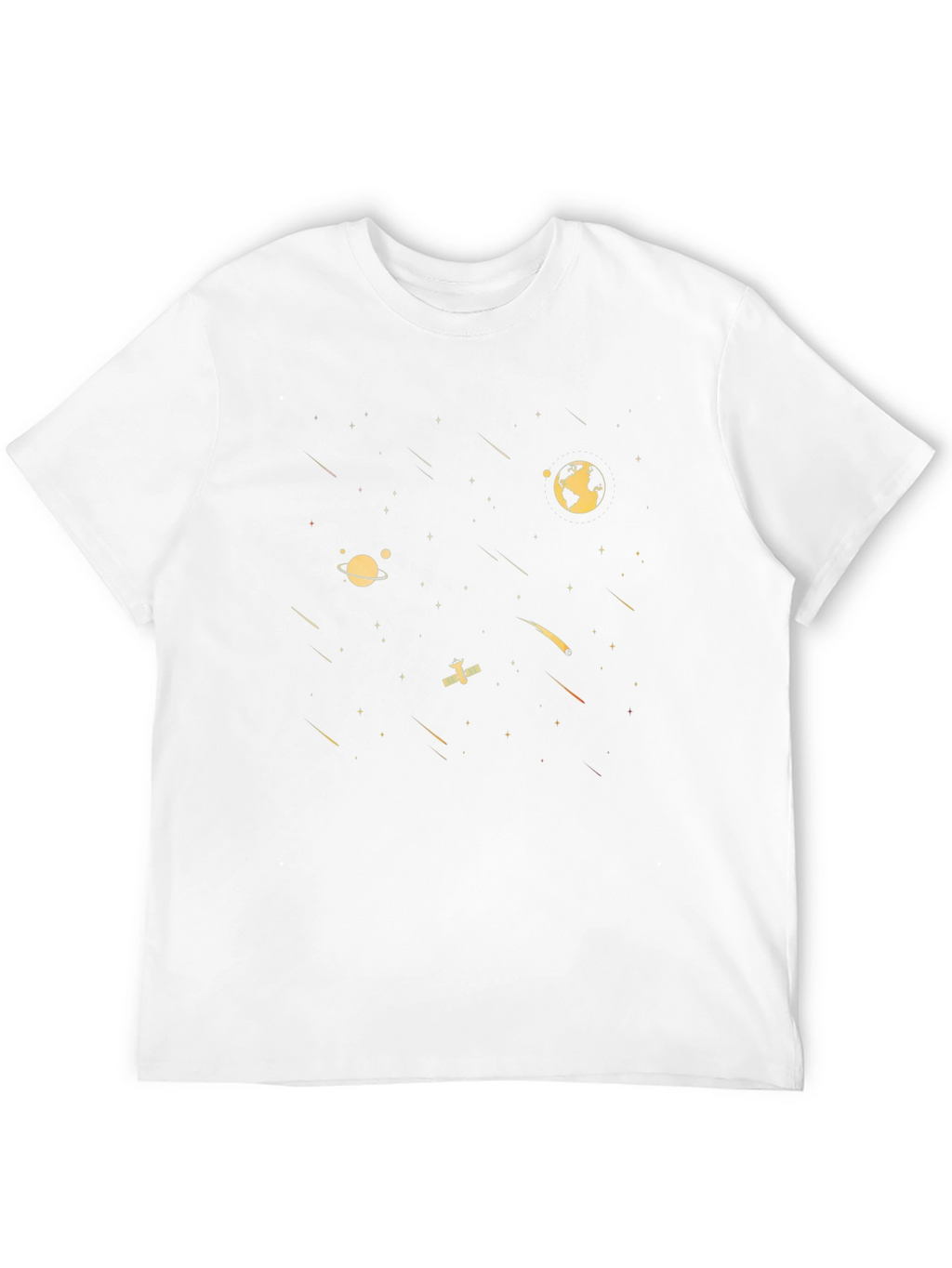 Space Galaxy Graphic Tee - Black