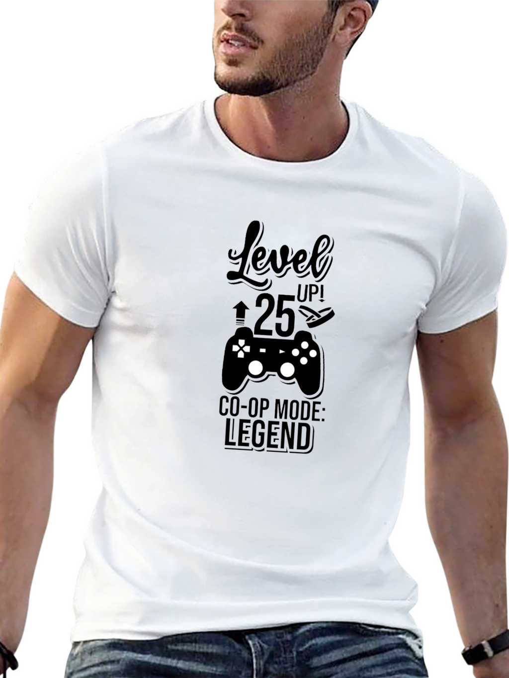 Level Up 25 Co-Op Legend Black T-Shirt
