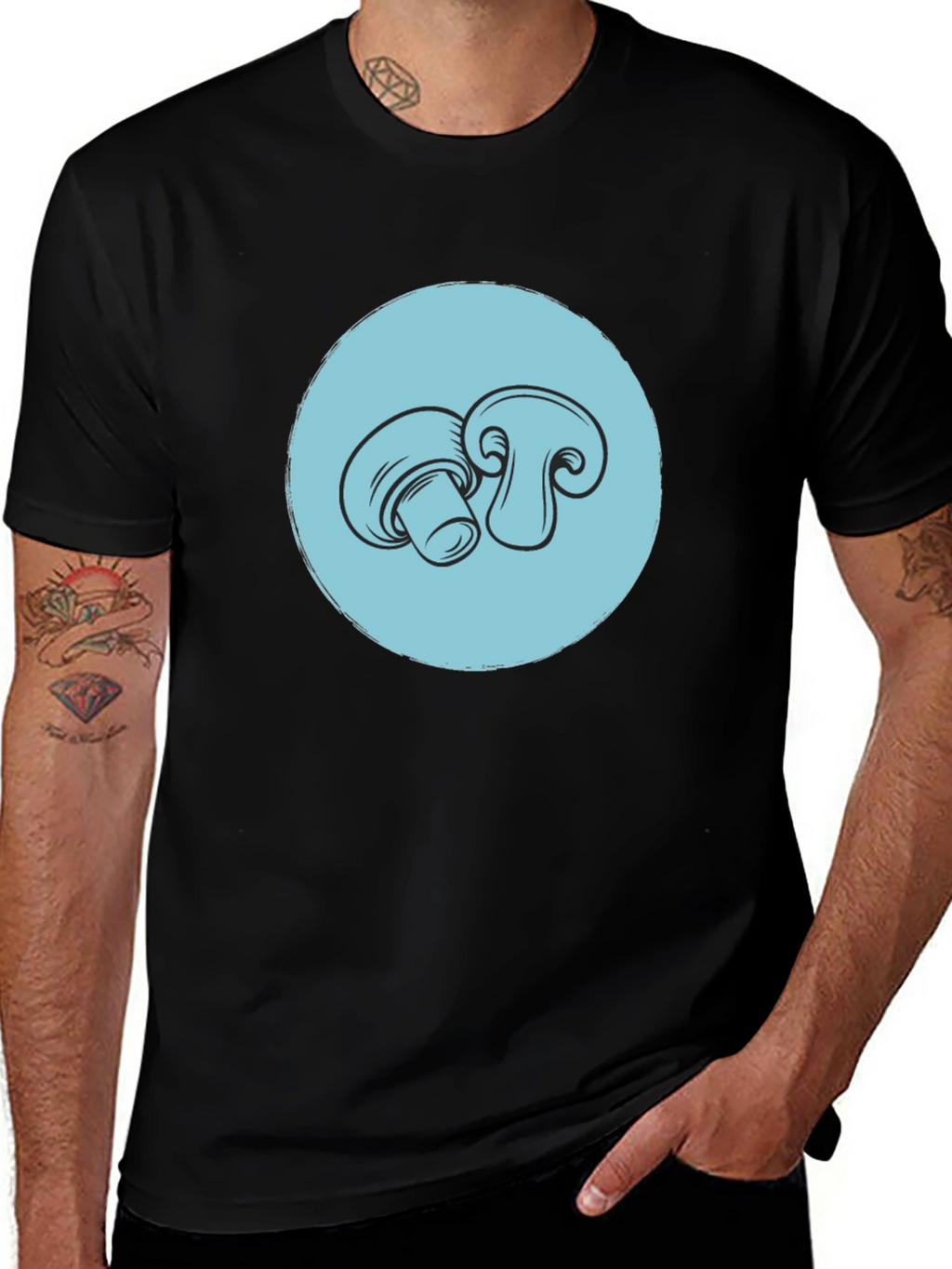 Mushroom Graphic Tee - Stylish Unisex T-Shirt