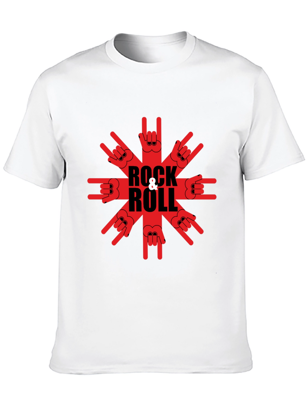 Rock & Roll Graphic T-Shirt - Black Tee