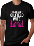Blessed Oilfield Wife Graphic T-Shirt