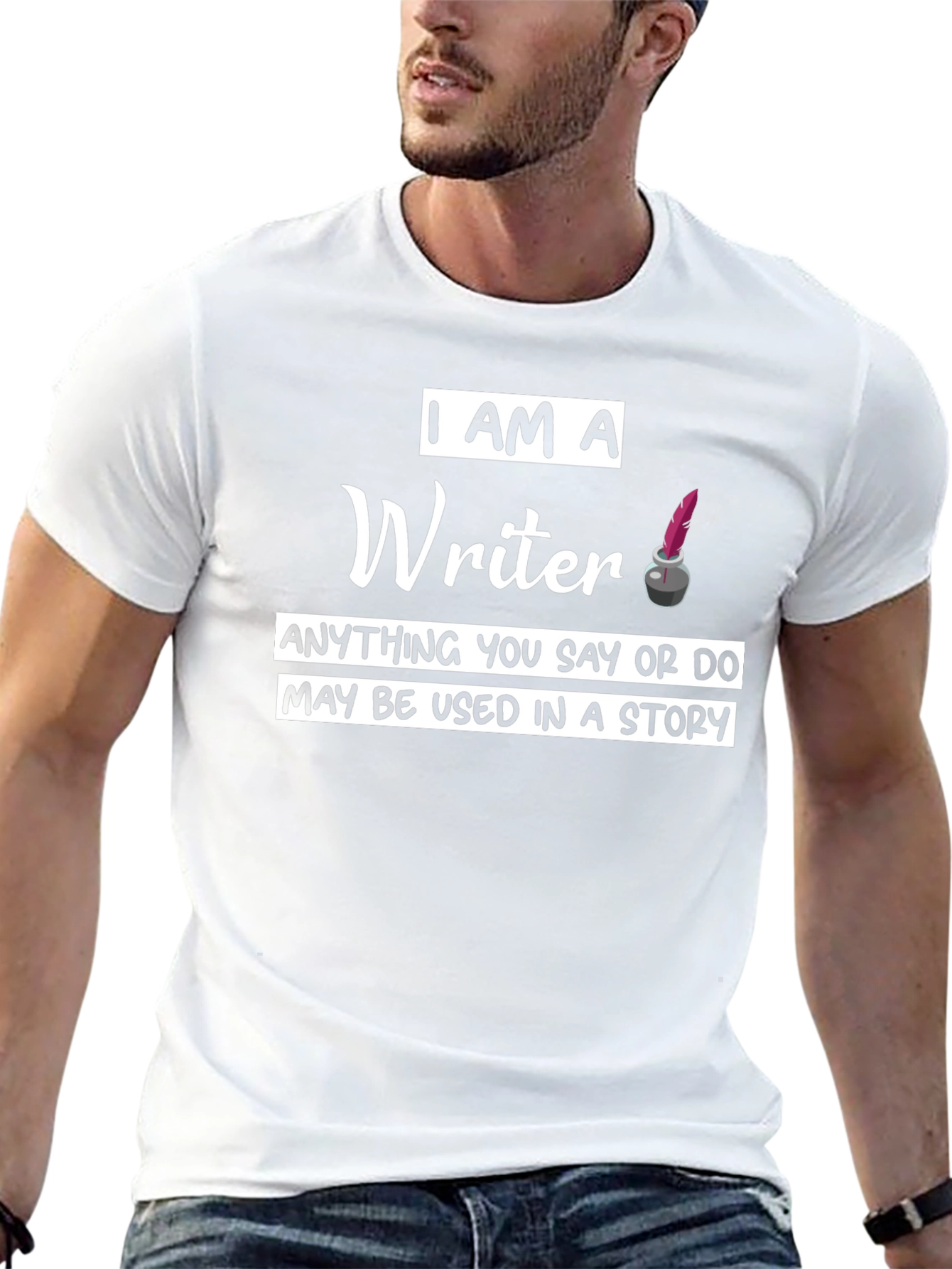 I Am A Writer T-Shirt - Novelty Graphic Tee