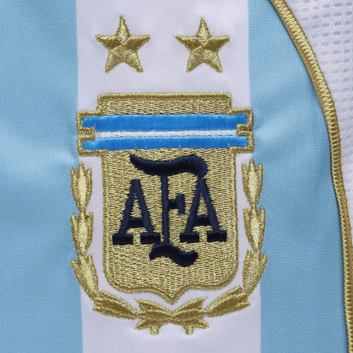 Messi #19 Retro Argentina Home Jersey World Cup 2006 Image 5