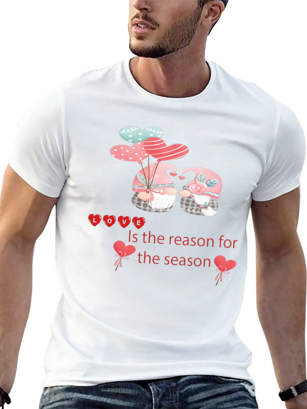 Love Season Graphic Tee - Valentines Day Gnomes