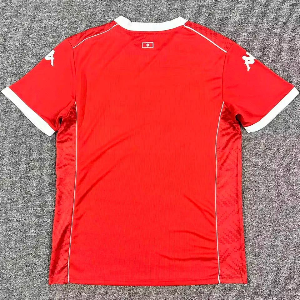 2026/27 Tunisia Home Red Fans Soccer Jersey Back
