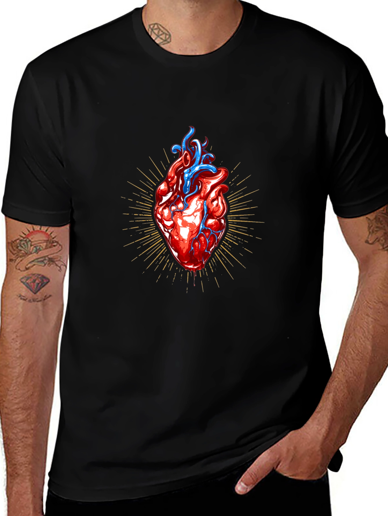 Anatomical Heart Graphic T-Shirt