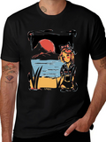 Anime Sunset T-Shirt - Unique Graphic Tee