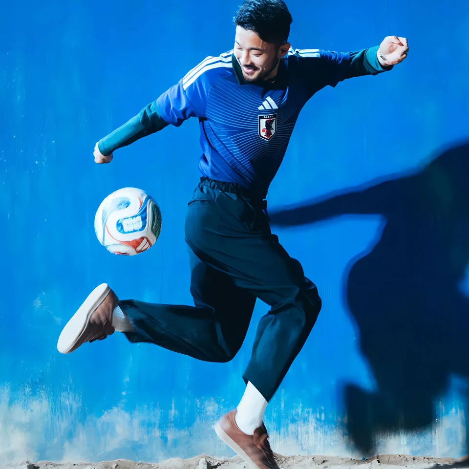 2026/27 Japan Home Blue Fans Long Sleeve Soccer Jersey Detail 2