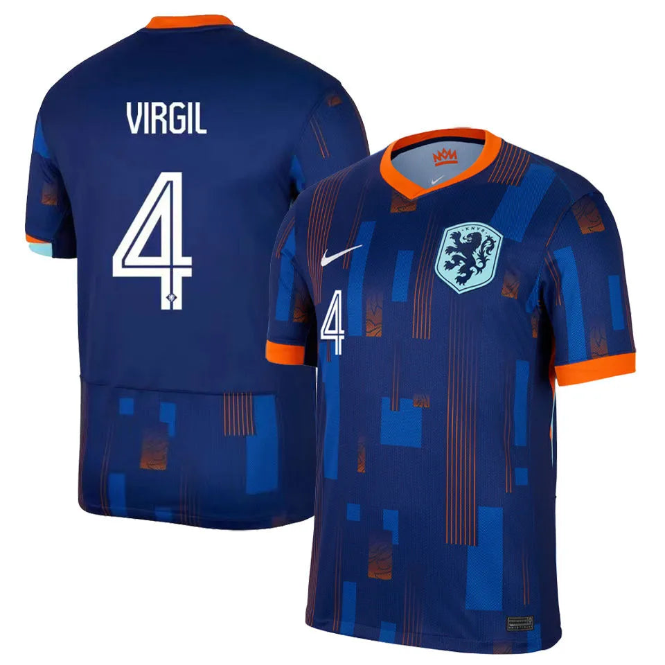 2024/25 NL Away Blue Fans Soccer Jersey Back