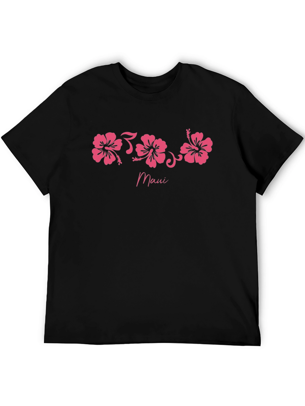 Maui Hibiscus Flower Graphic T-Shirt