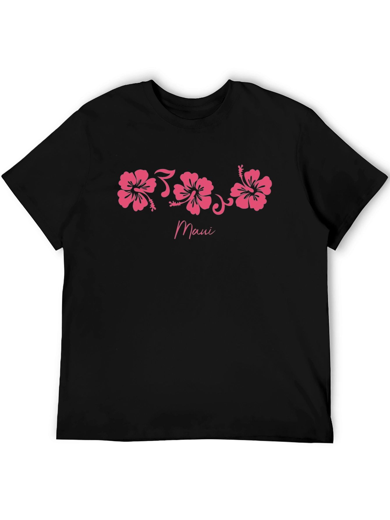 Maui Hibiscus Flower Graphic T-Shirt