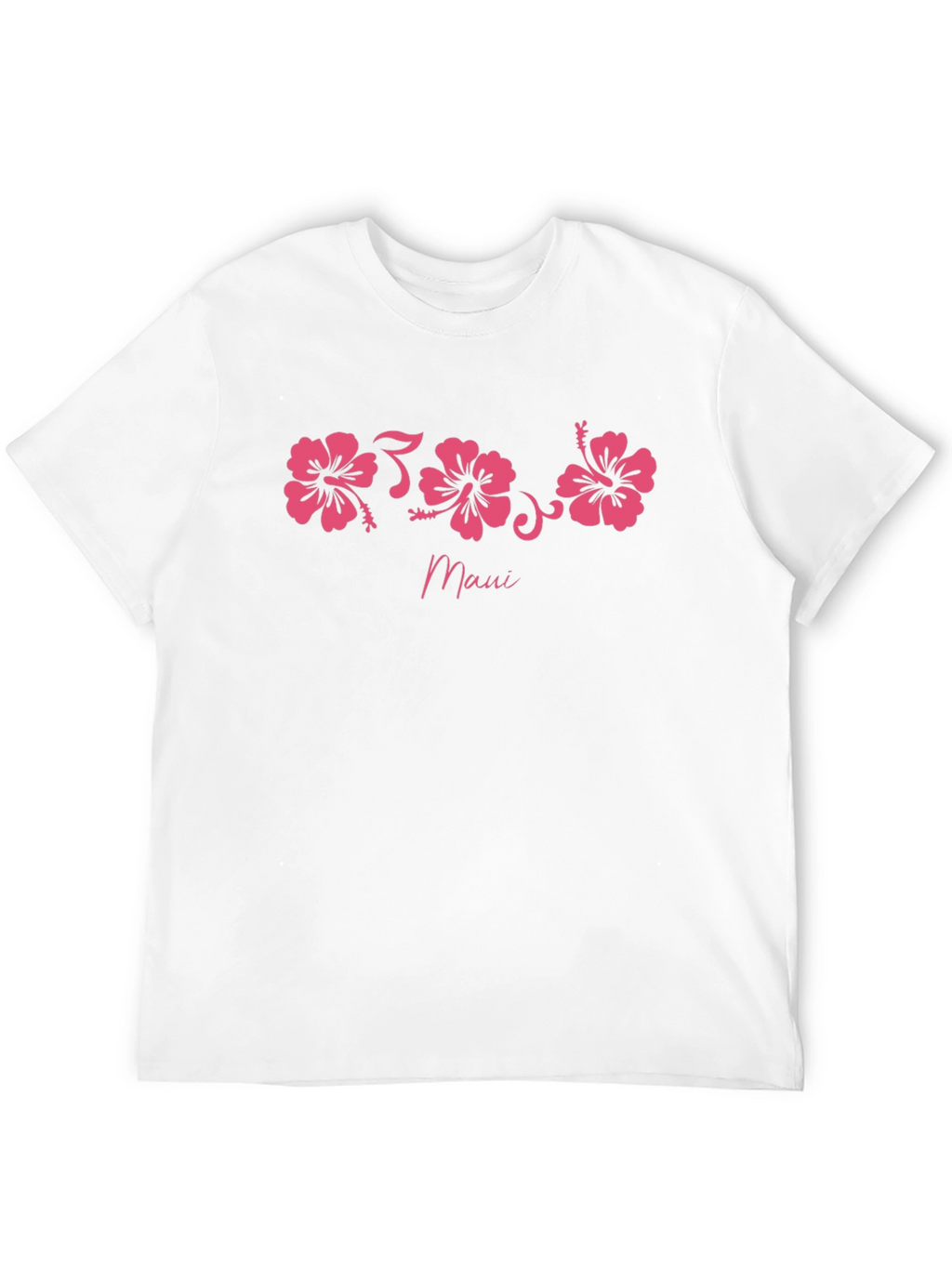 Maui Hibiscus Flower Graphic T-Shirt