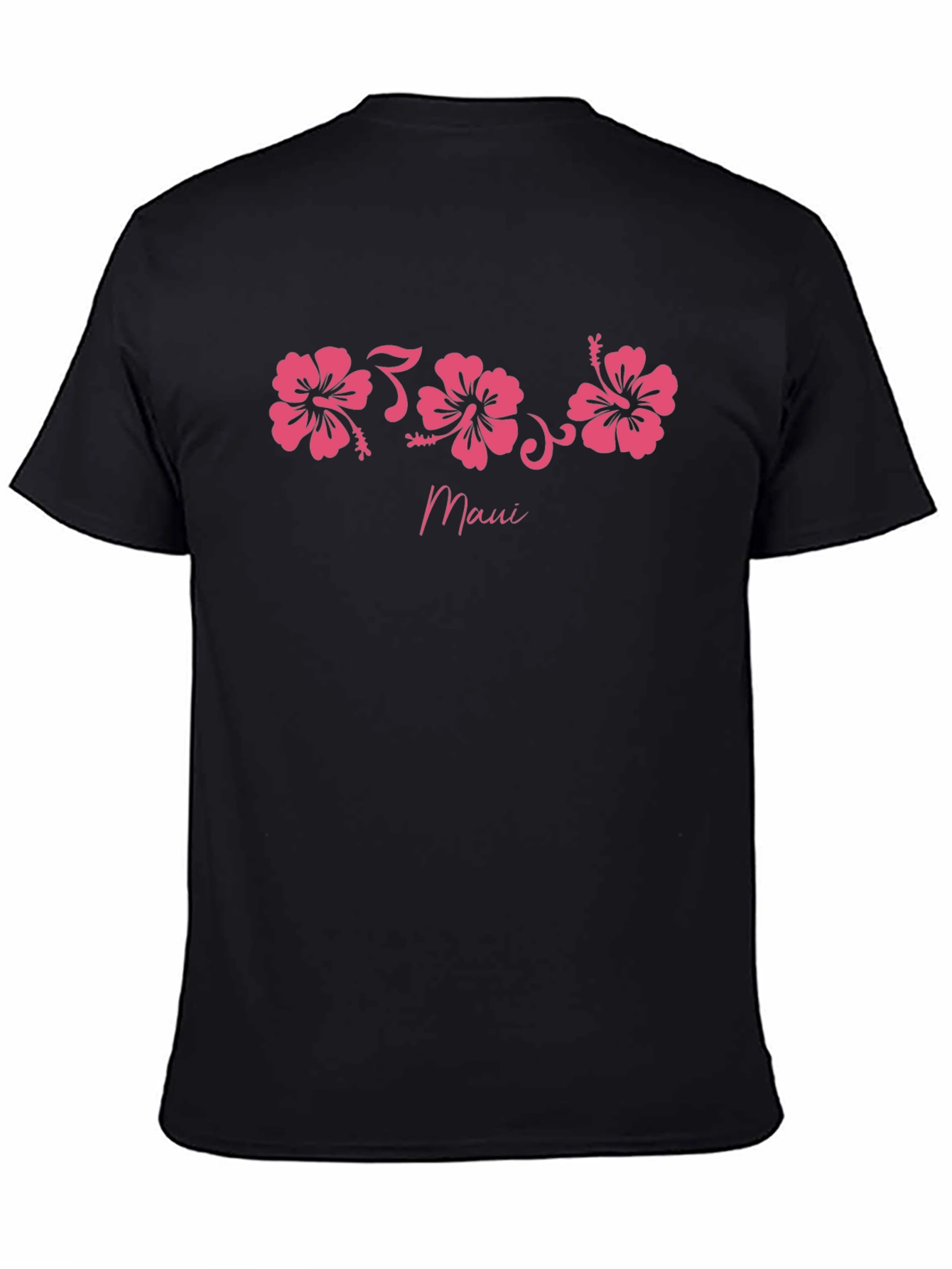 Maui Hibiscus Flower Graphic T-Shirt
