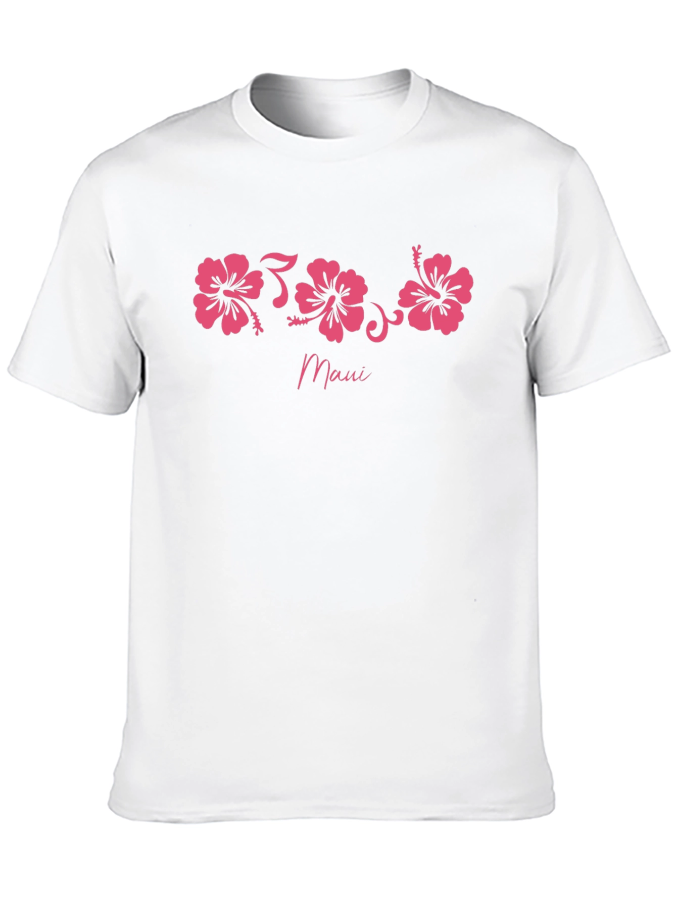 Maui Hibiscus Flower Graphic T-Shirt