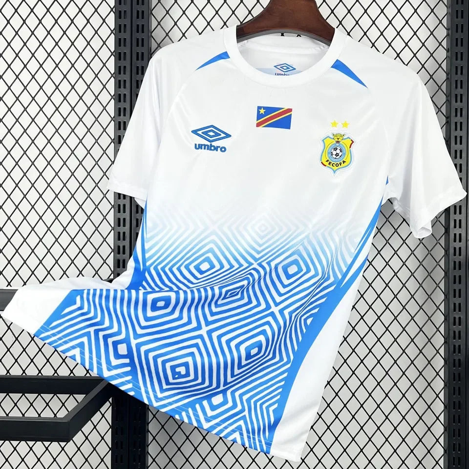 2026/27 Congo DR Away White Fans Soccer Jersey 民主刚果 Detail 1