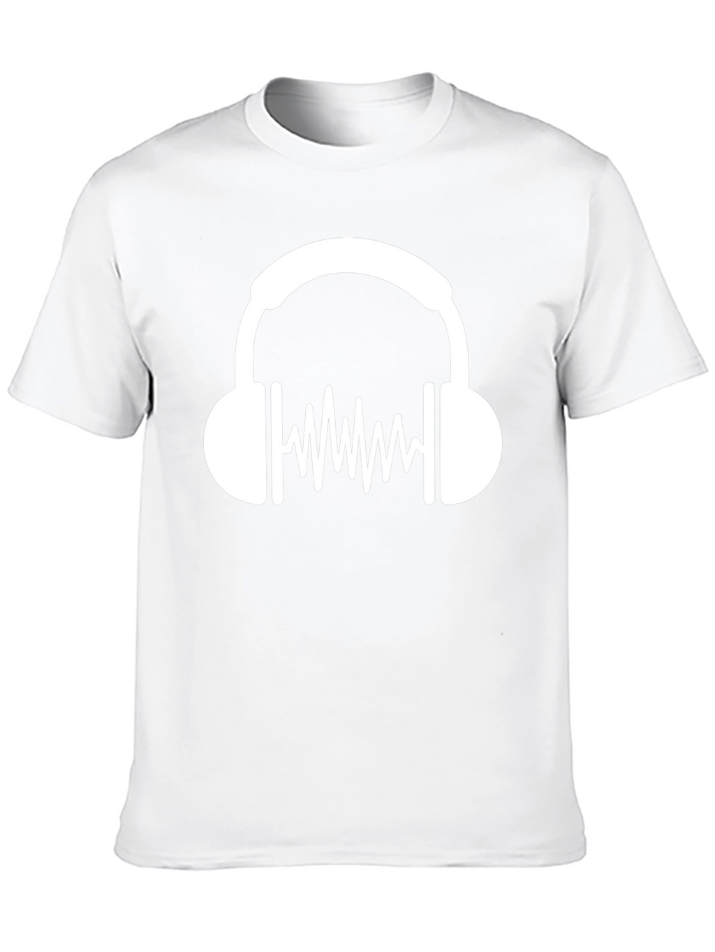 Cool Headphone Graphic Black T-Shirt