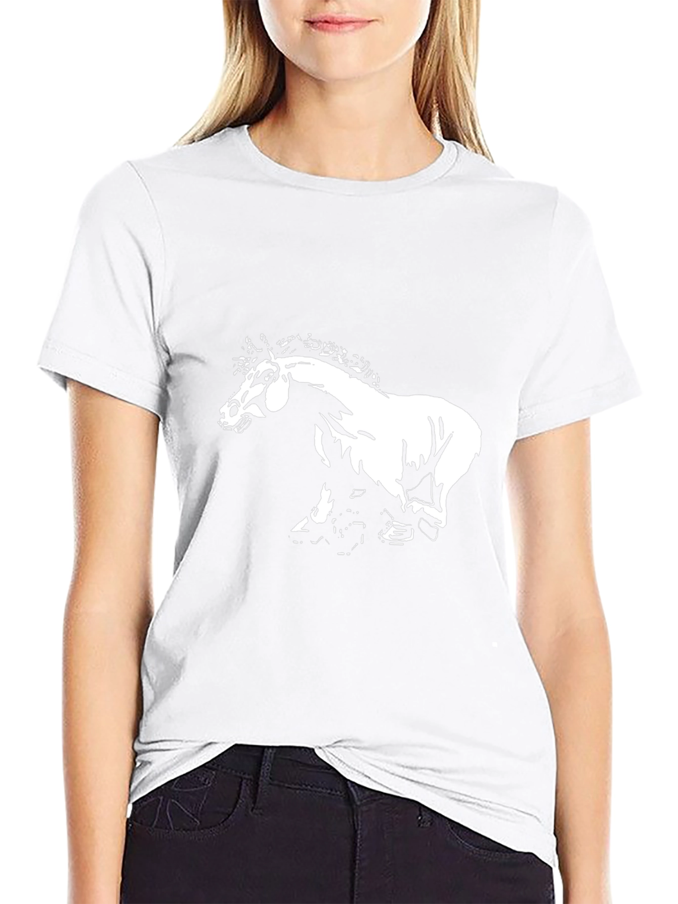 Horse Graphic Black T-Shirt