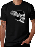 Skull Winged Helmet Black T-Shirt