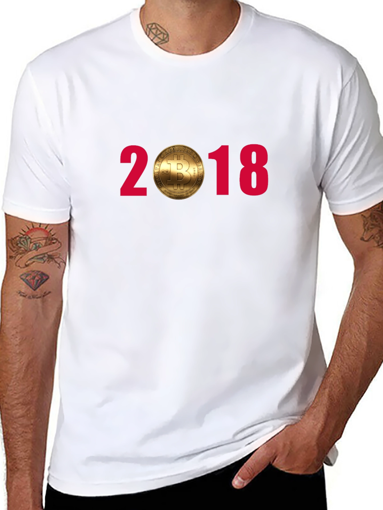 Bitcoin 2018 Graphic Tee - Crypto Enthusiast Shirt
