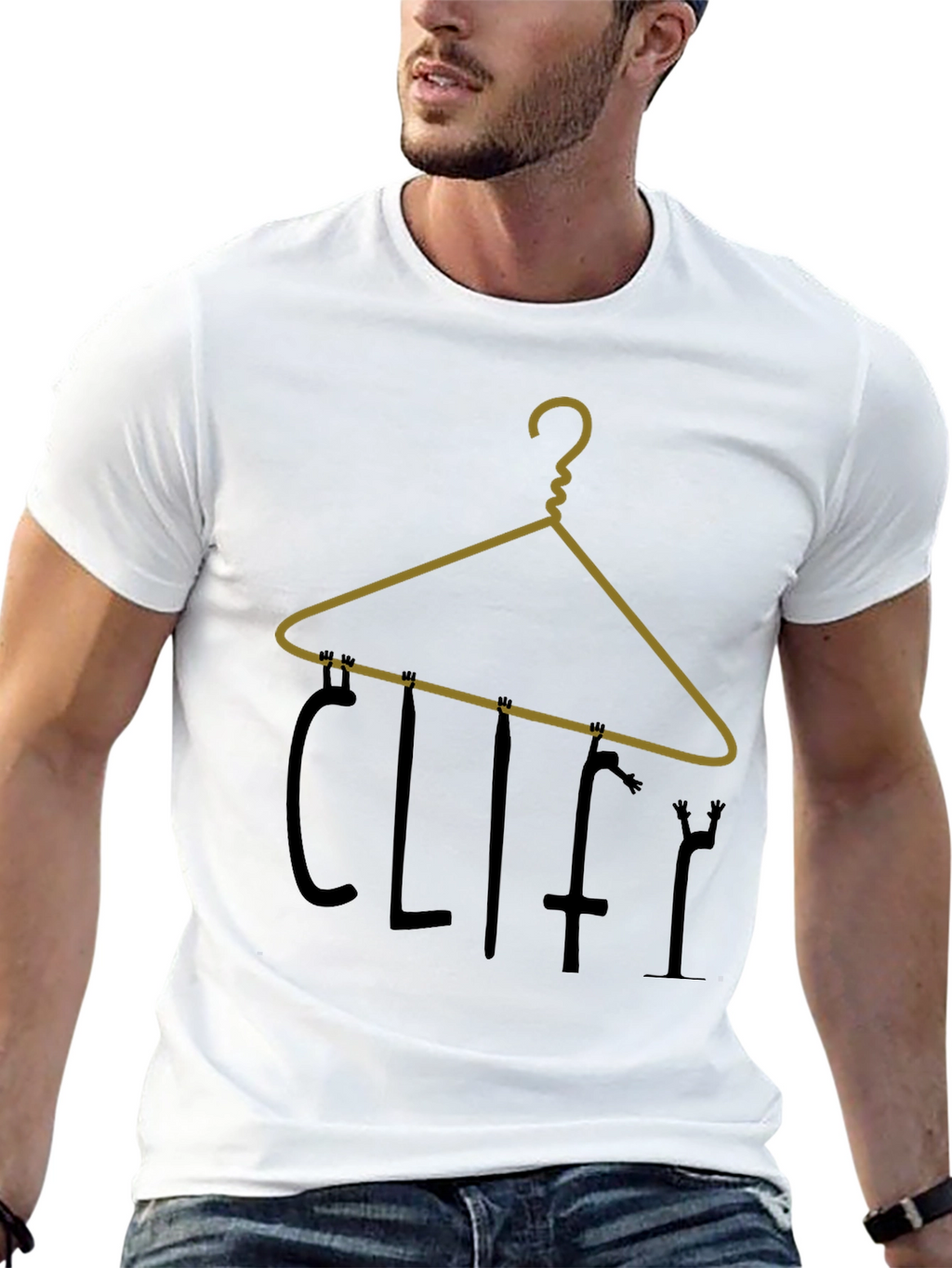 Cliffy Hanger Graphic Tee - Black