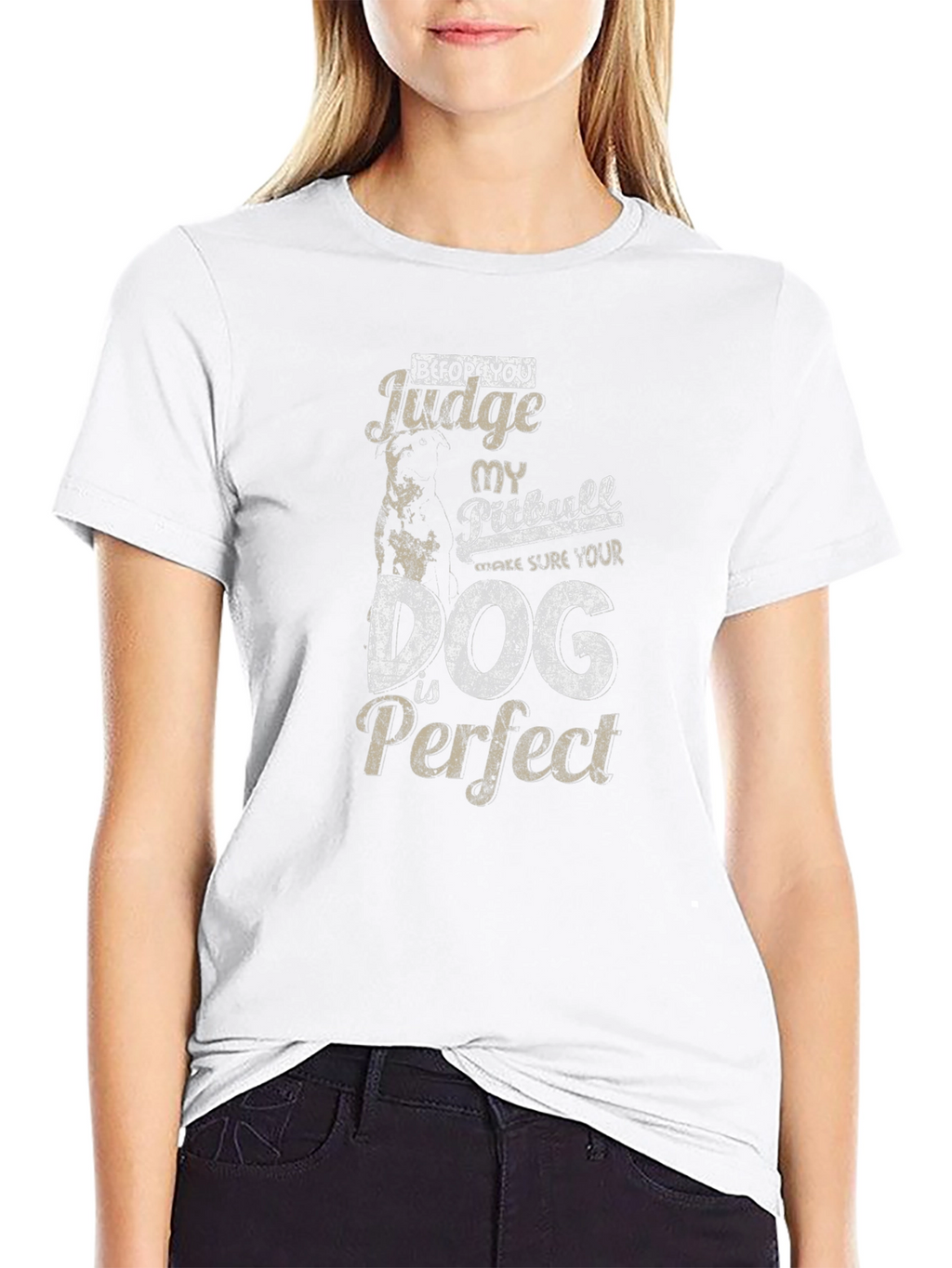 Pitbull Dog T-Shirt - Before You Judge