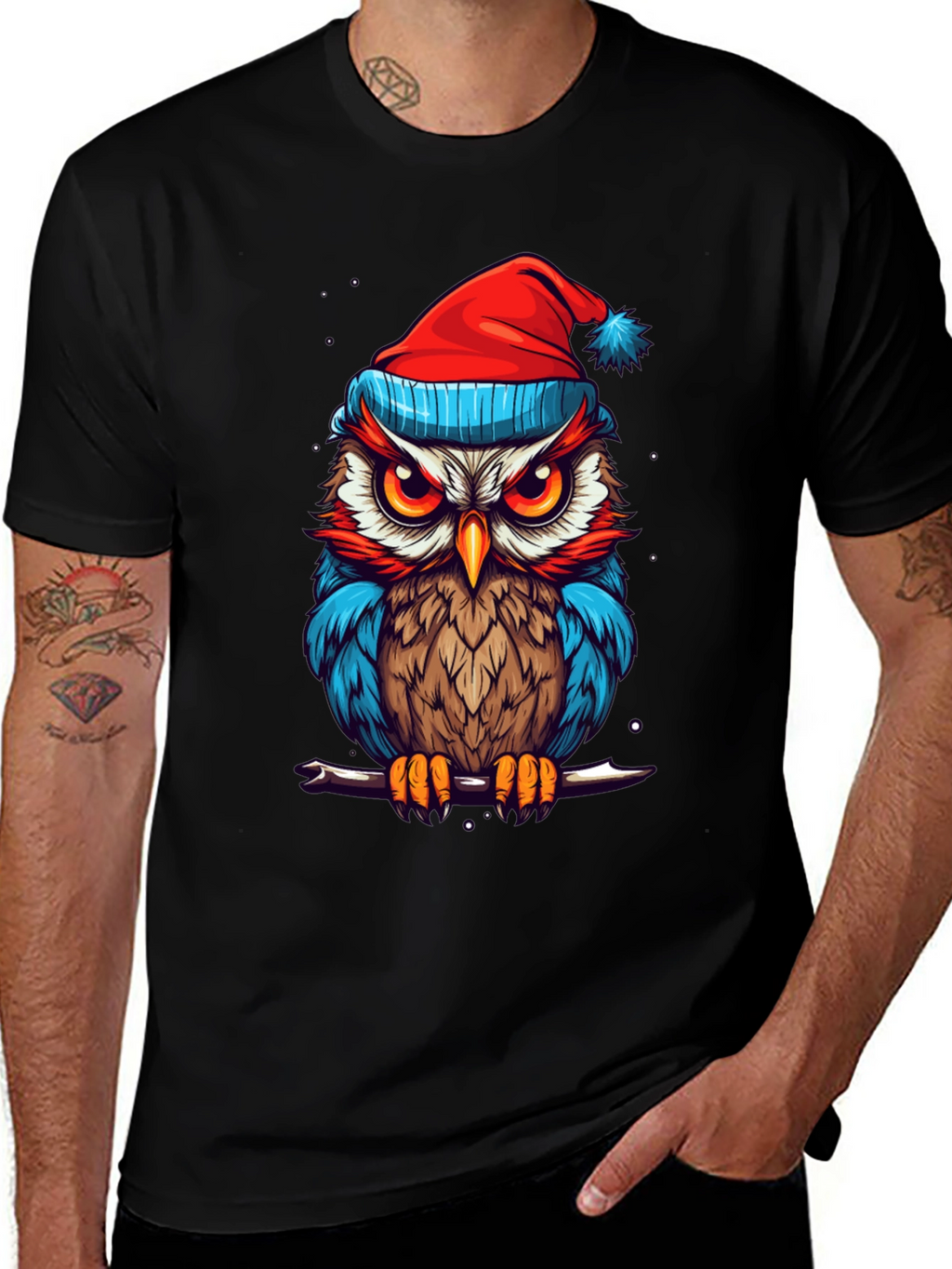 Festive Owl Graphic Tee