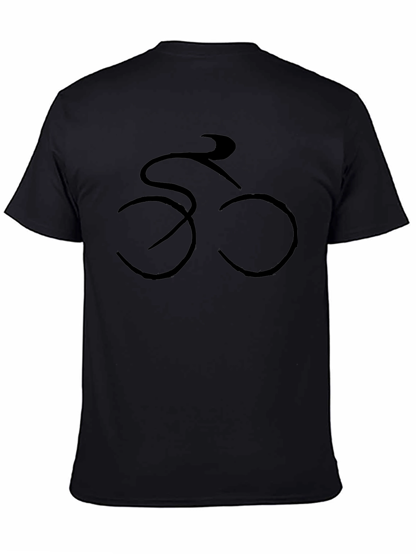 Cycling Silhouette Black T-Shirt