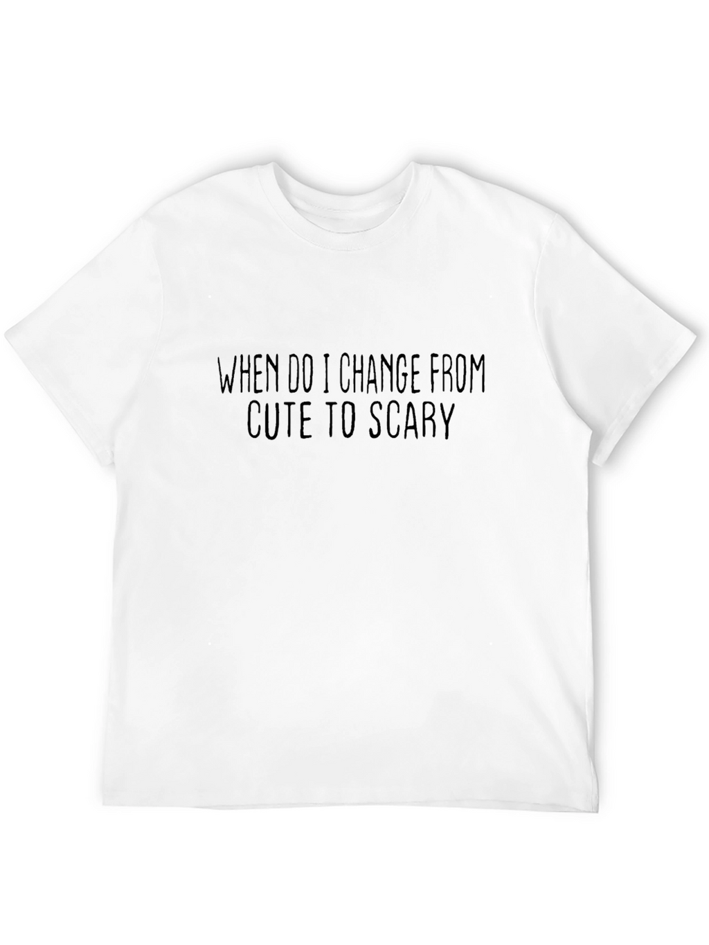 Cute to Scary Graphic Tee - Black Cotton T-Shirt