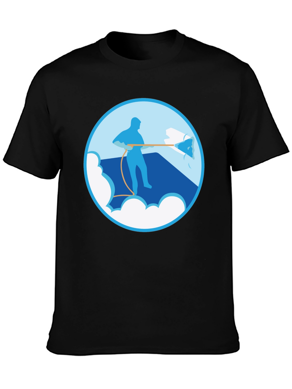Power Wash Graphic Tee - Black Cotton Blend