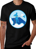 Power Wash Graphic Tee - Black Cotton Blend