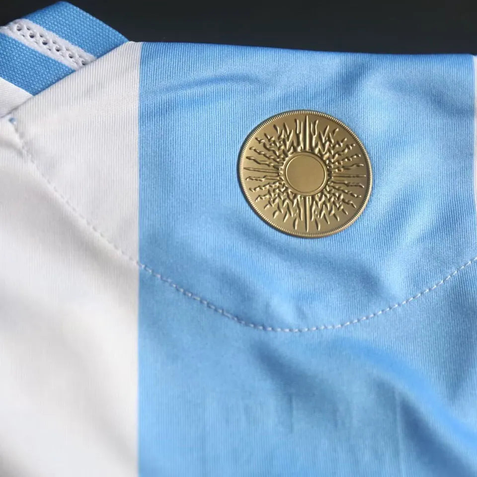 CAMPEONES DEL MUNDO 3 Stars Argentina Home Player Version Jersey 2024/25 (Have FlFA World Champion 2022 球员版有胸前章) ★★ Detail 3