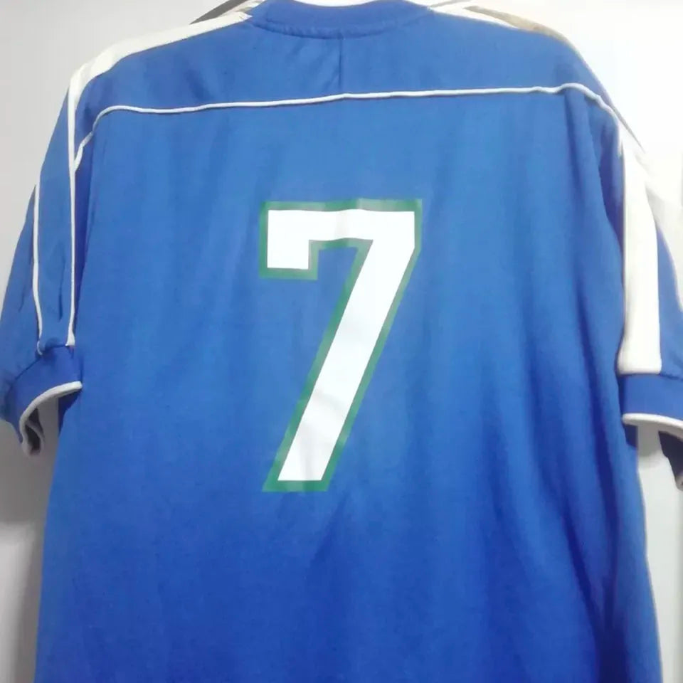 1998 Brazil Away Blue Retro Player Version Soccer Jersey 球员版 Detail 3