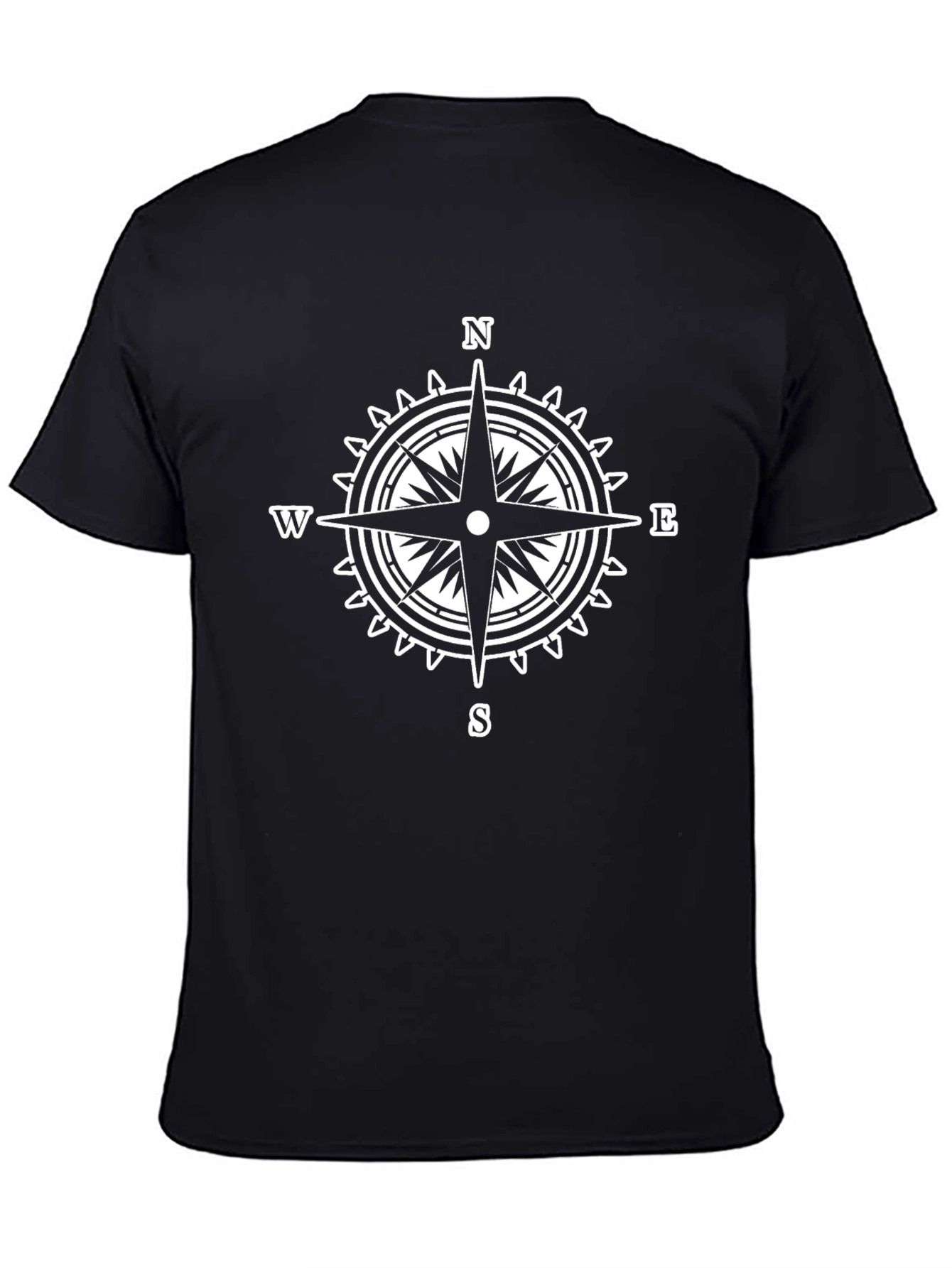 Compass Rose Graphic T-Shirt - Stylish Nautical Tee