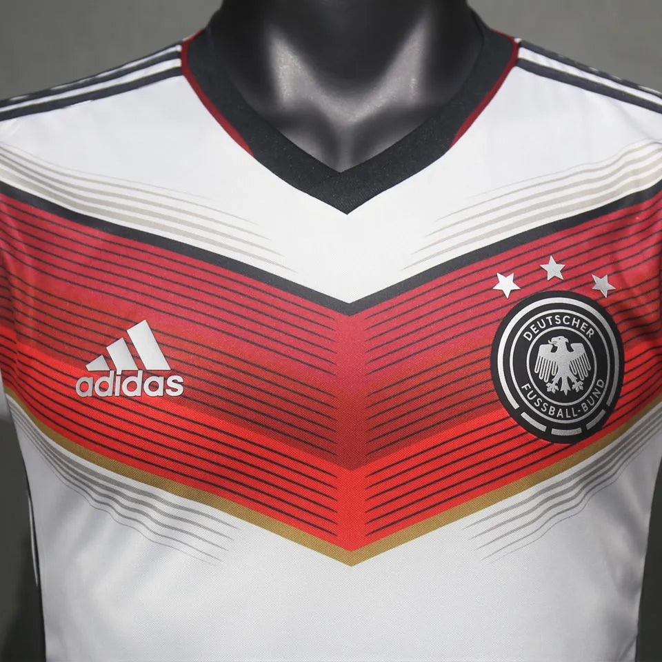 2014 Germany Home White Retro Player Version Soccer Jersey 3 Start 三星 Detail 3