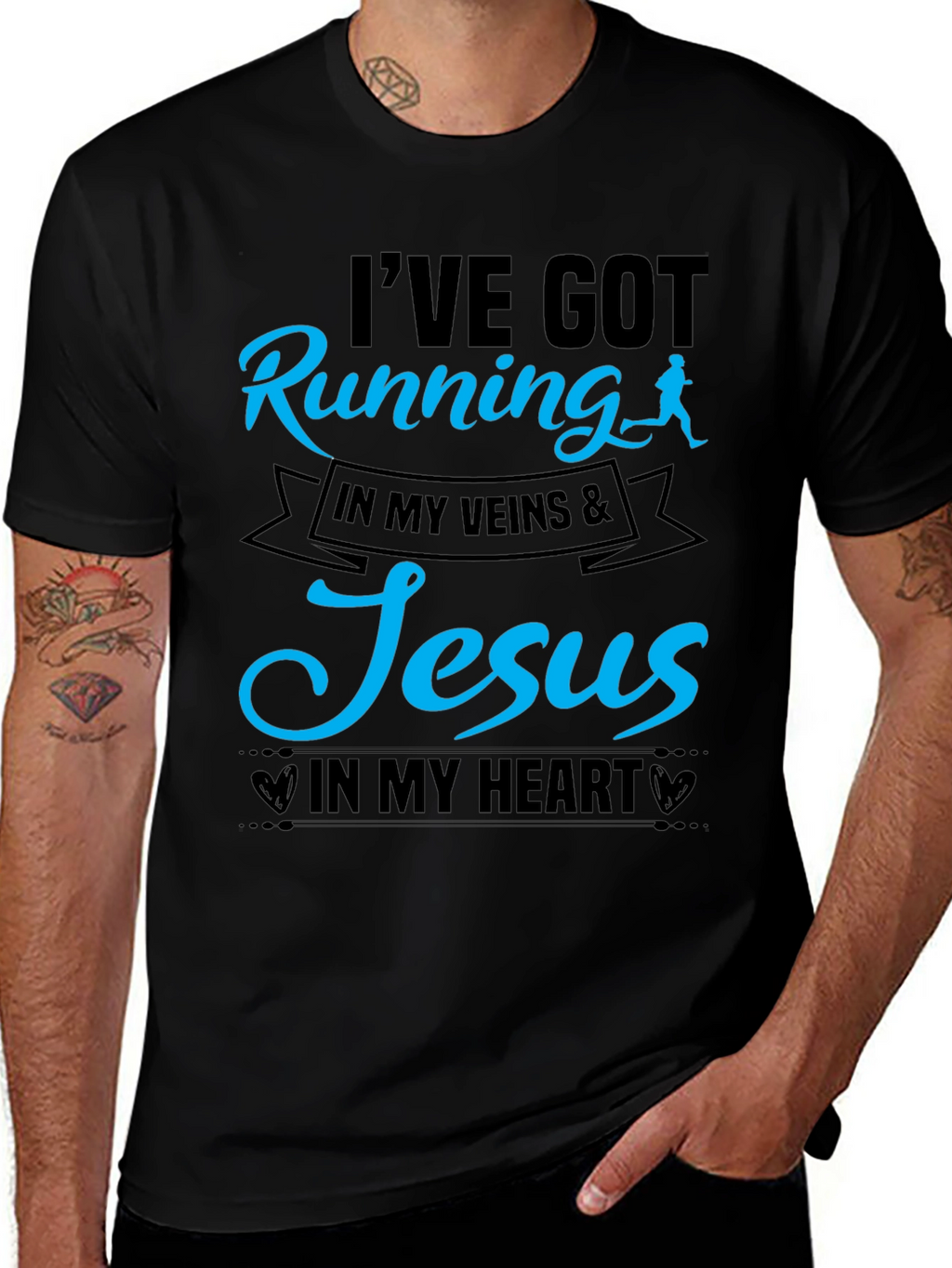 Running & Jesus T-Shirt: Faith and Fitness Unite!