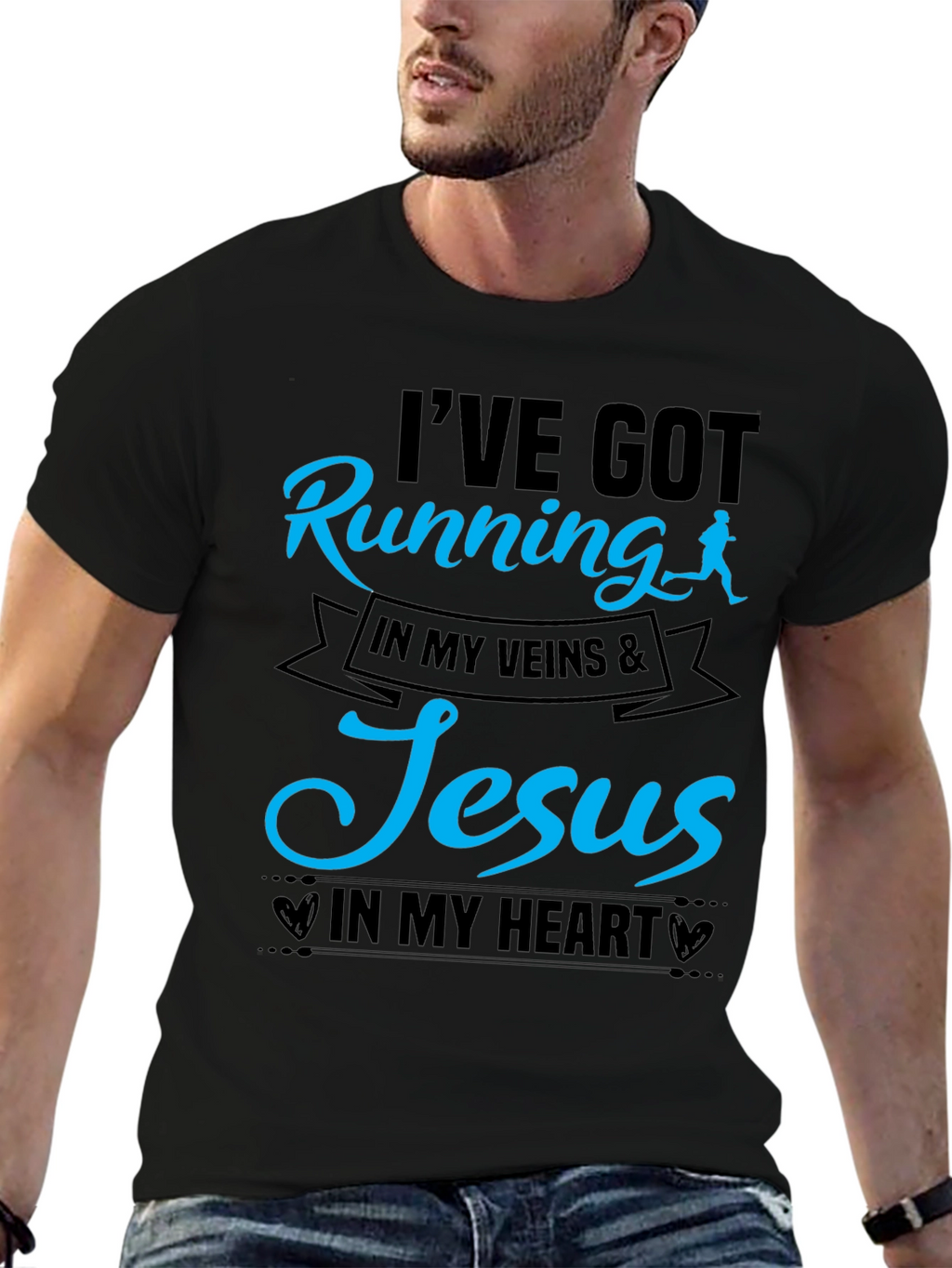 Running & Jesus T-Shirt: Faith and Fitness Unite!