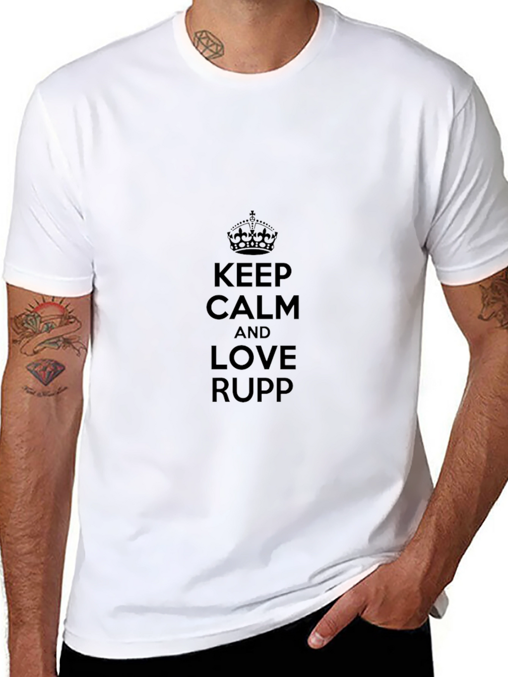 Keep Calm & Love Rupp Black Tee