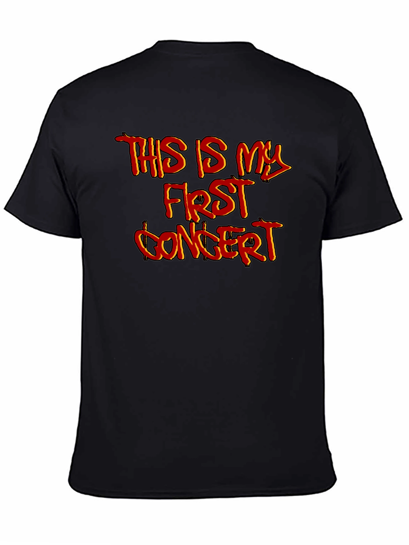 First Concert Graphic T-Shirt - Black Cotton Tee