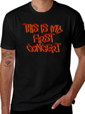 First Concert Graphic T-Shirt - Black Cotton Tee
