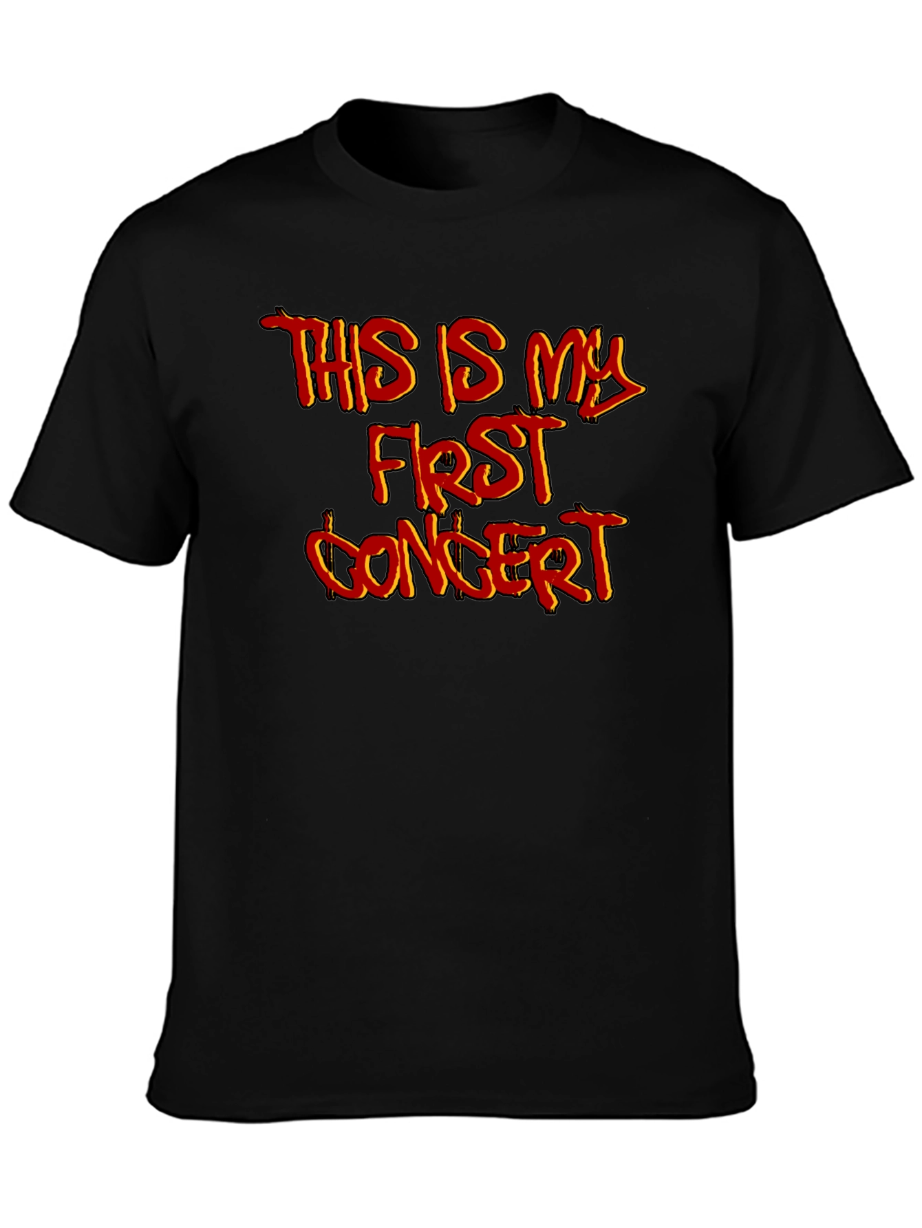 First Concert Graphic T-Shirt - Black Cotton Tee