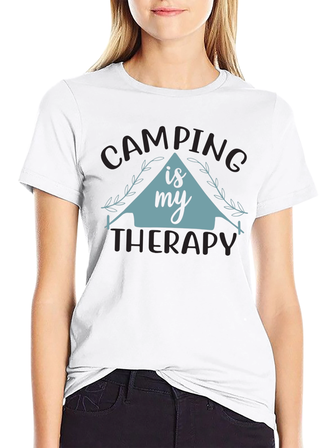 Camping is My Therapy Graphic Tee