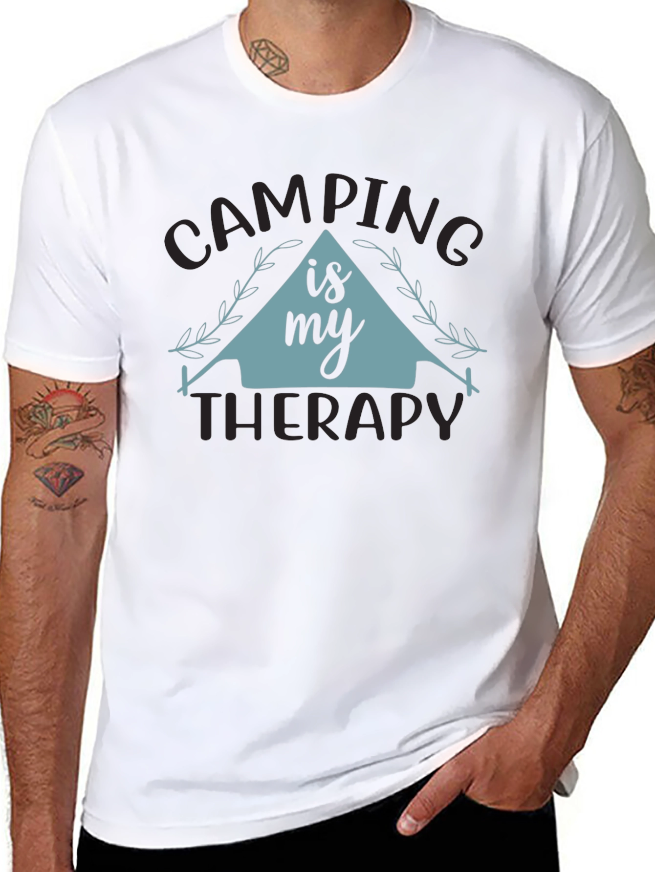 Camping is My Therapy Graphic Tee
