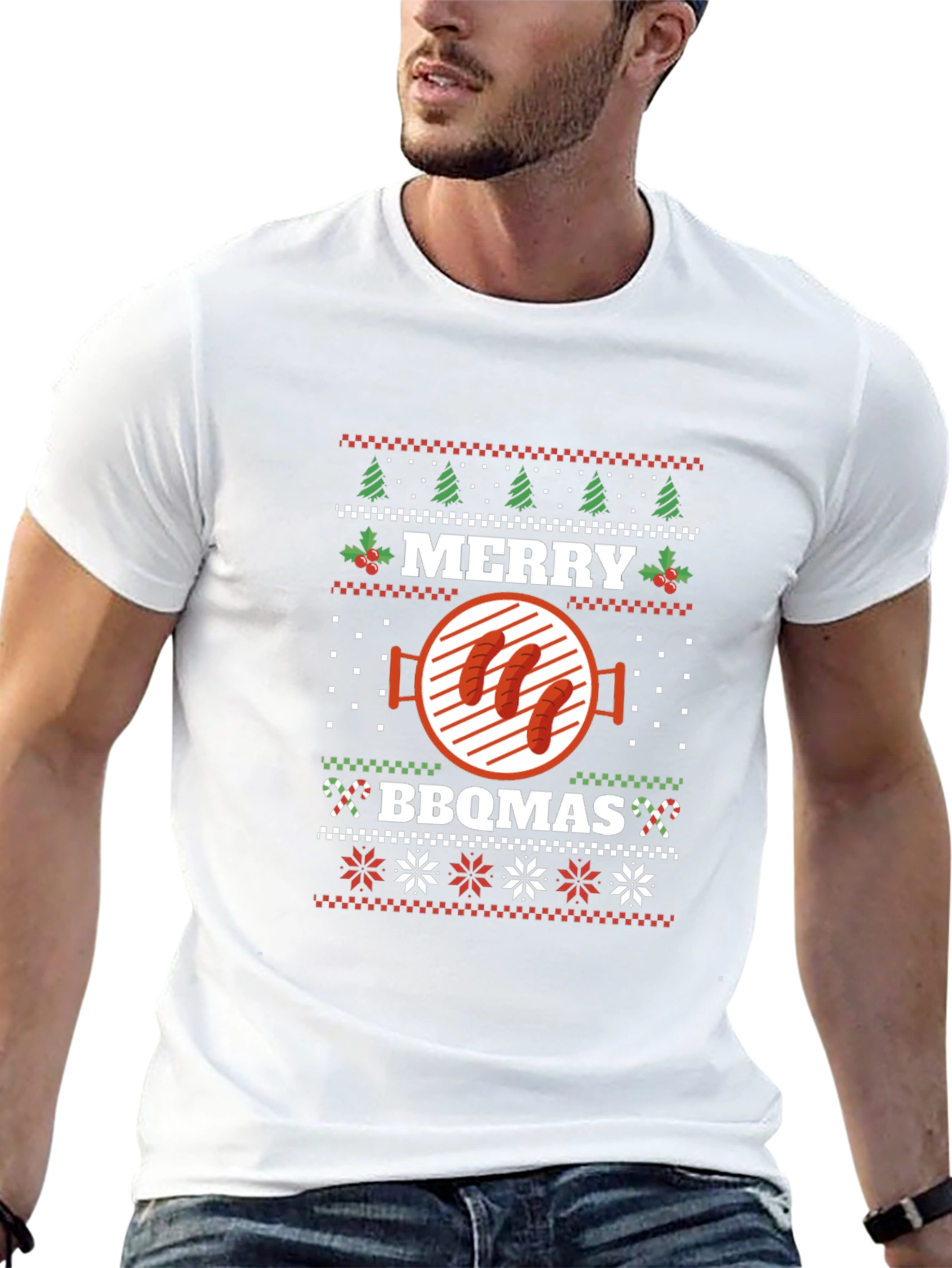Merry BBQmas Christmas Grill T-Shirt